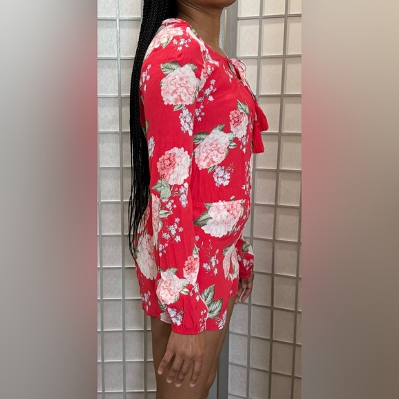 Long Sleeve Floral Romper - Size US S - Picture 11 of 16